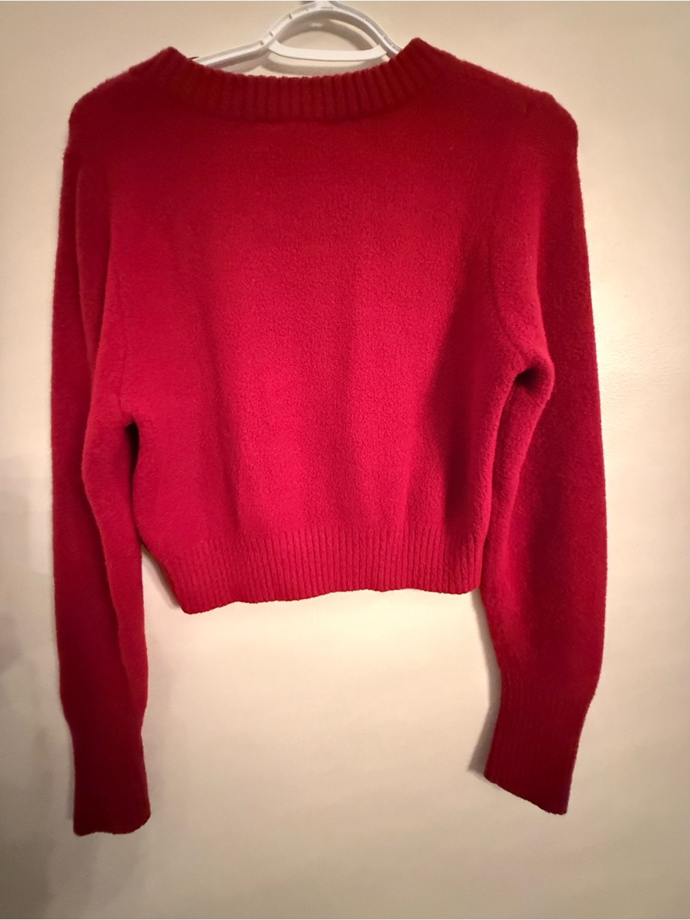 Altar’d State Y2k Women’s Cropped Red Crewneck Sweater size small